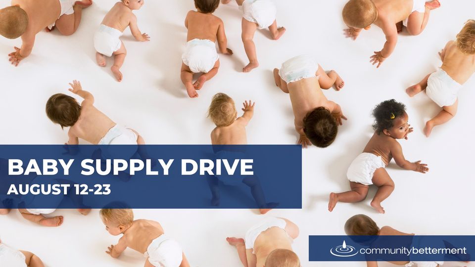 Betterment Aug 12-25 2024 Baby Supply Drive